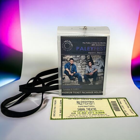 CW Supernatural Paley Fest 2006 & 2011 Programs, 2011 Ticket & 2011 Pass! - Picture 2 of 14